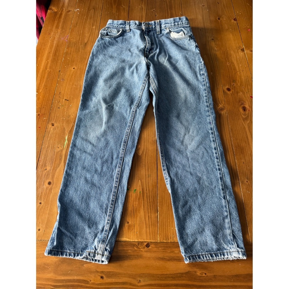 Faded Glory Boys Relaxed‎ Fit Jeans Medium Wash Denim Size 14 Husky
